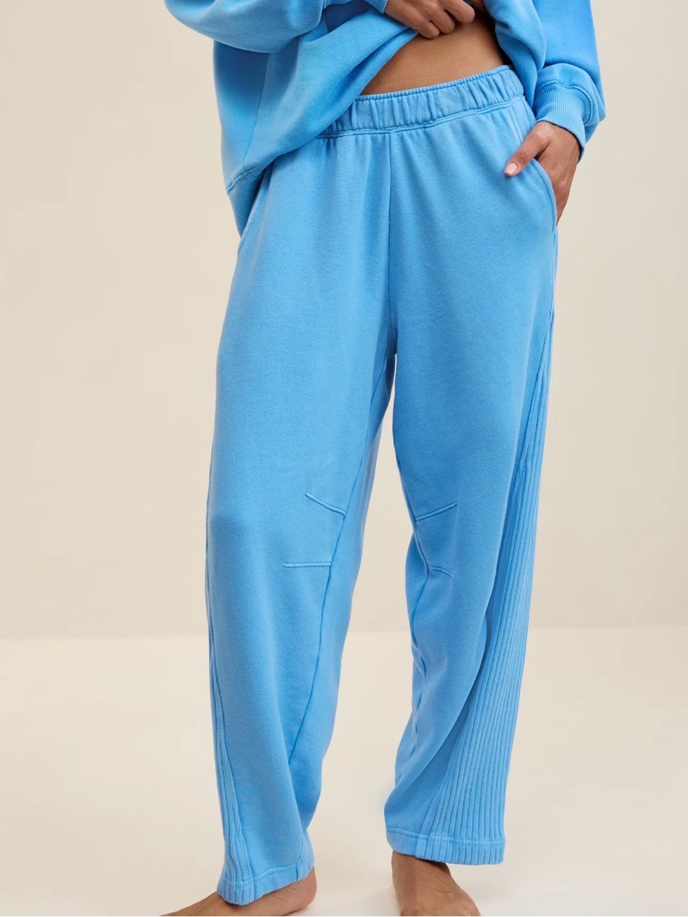 Aerie Barrel Sweatpants - Blue